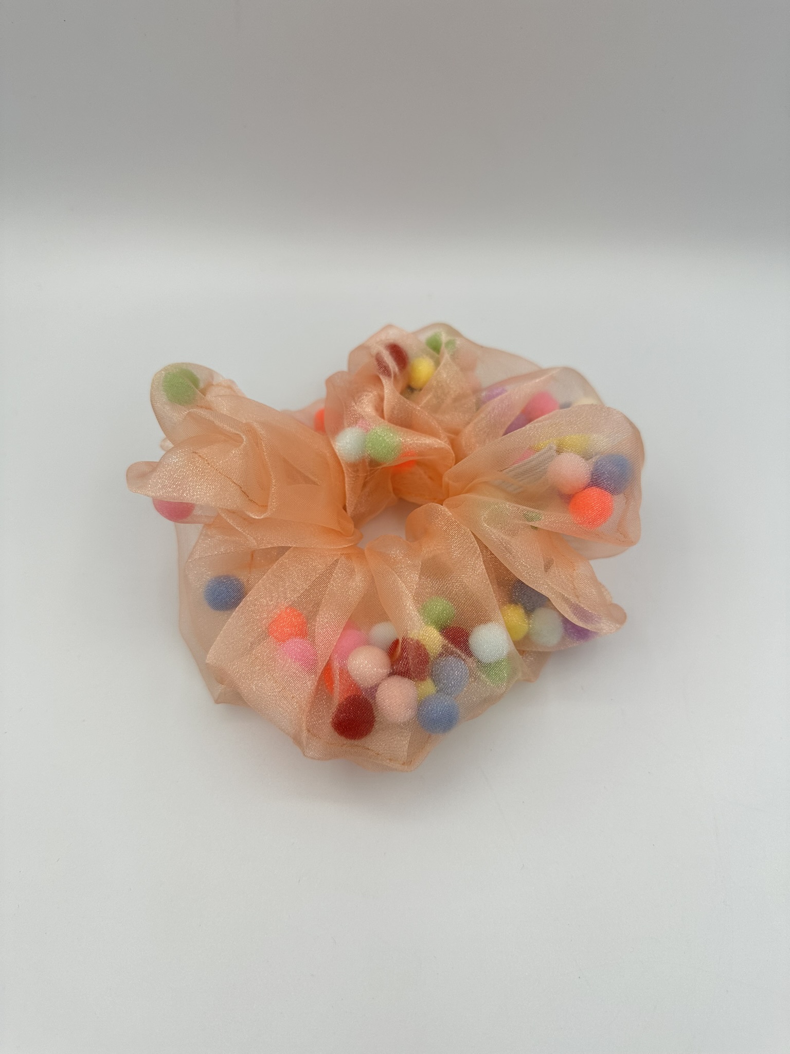 Kinderscrunchie Disco XL Peach Scrunchie Meisje Grote Scrunchie