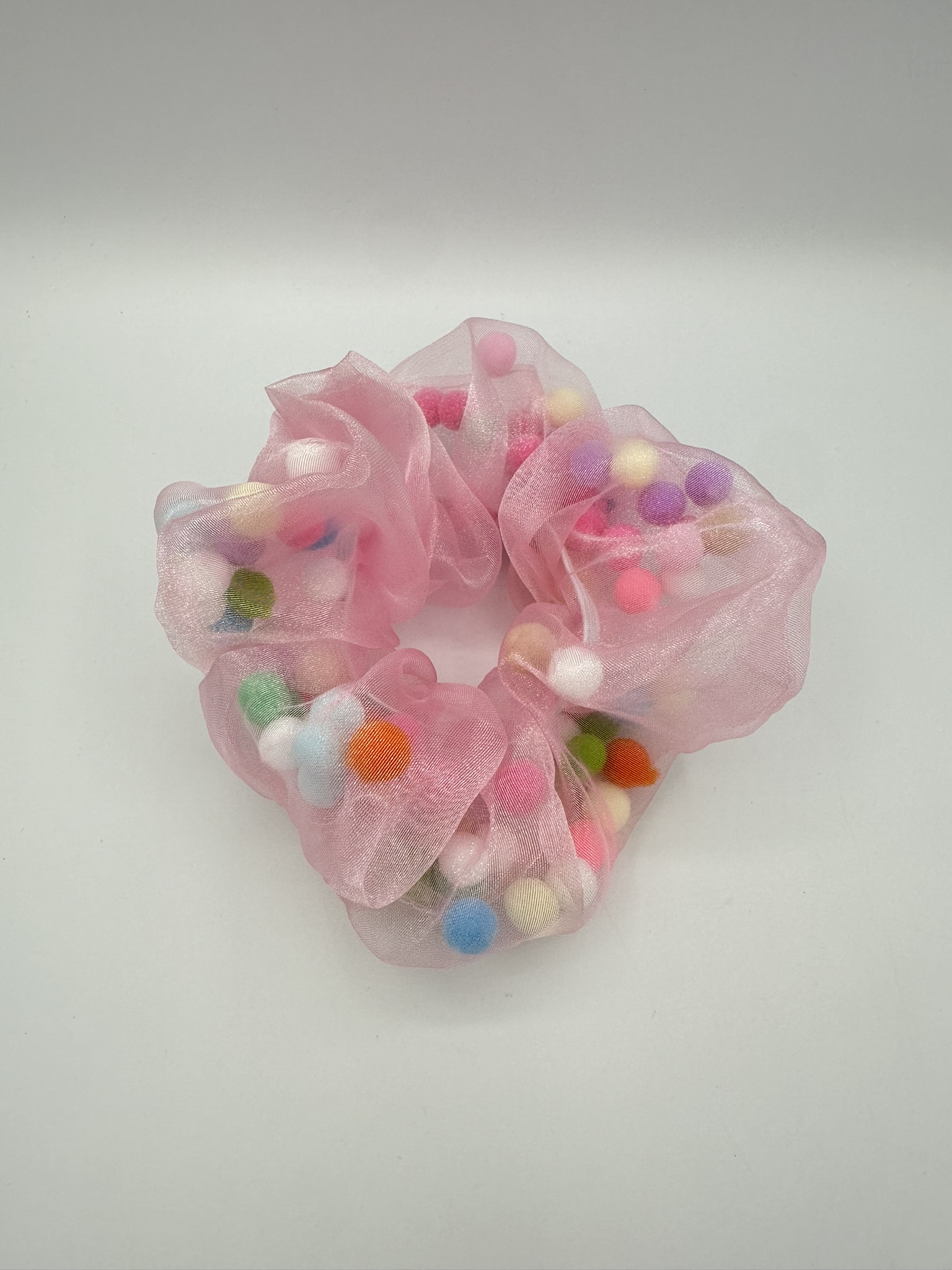 Kinderscrunchie Disco XL Pink Scrunchie Meisje Grote Scrunchie