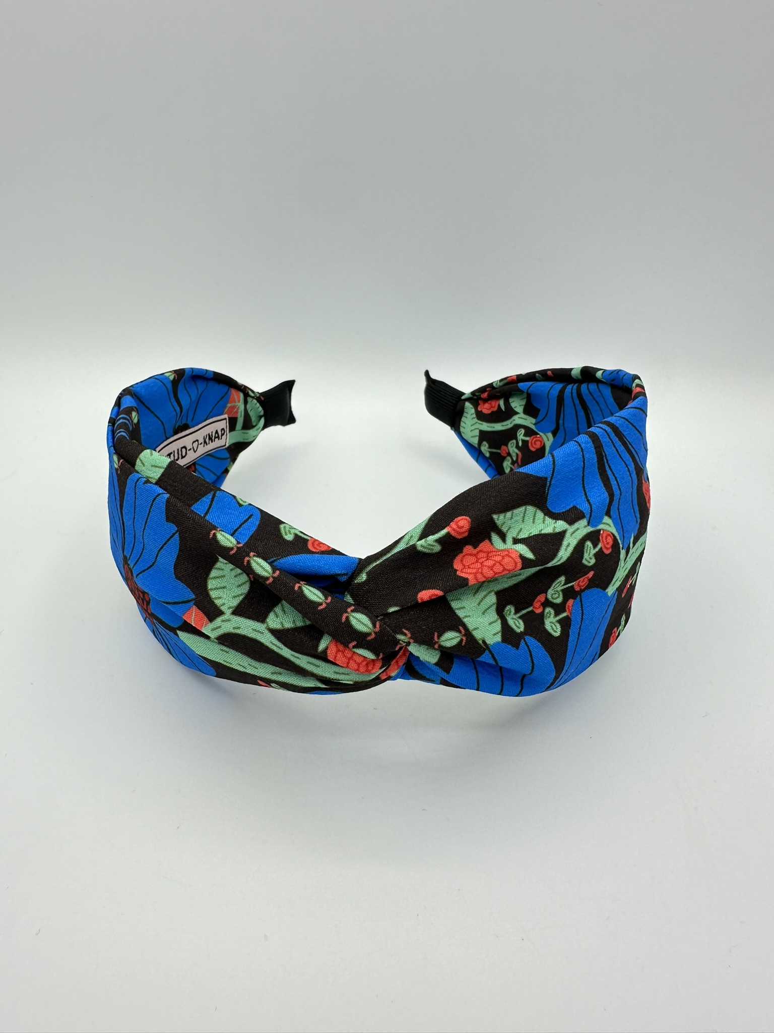 Dames Haarband Tropical Party Blue Haarband met bloemen Blauw