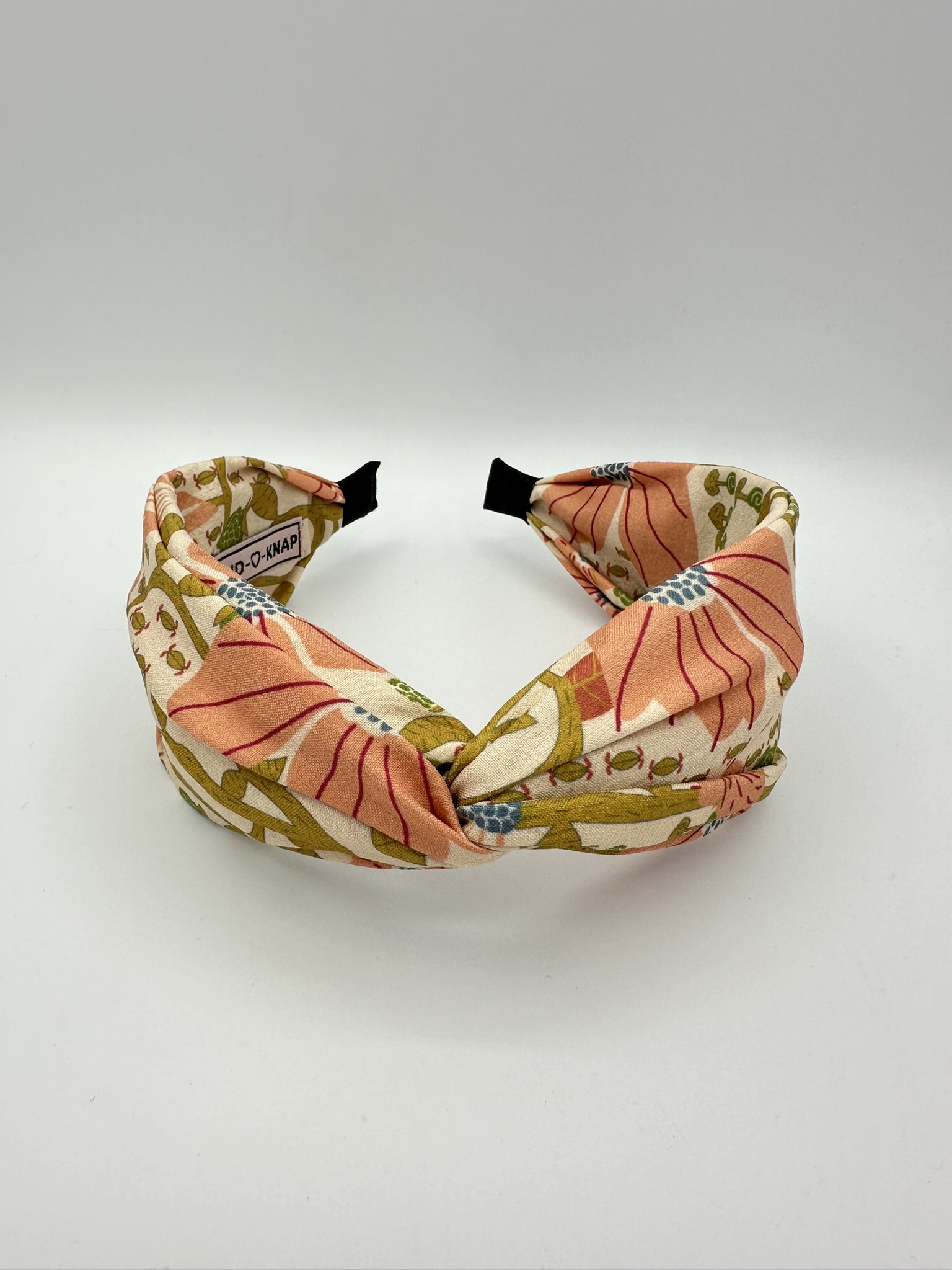 Dames Haarband Tropical Party Peach Haarband met bloemen