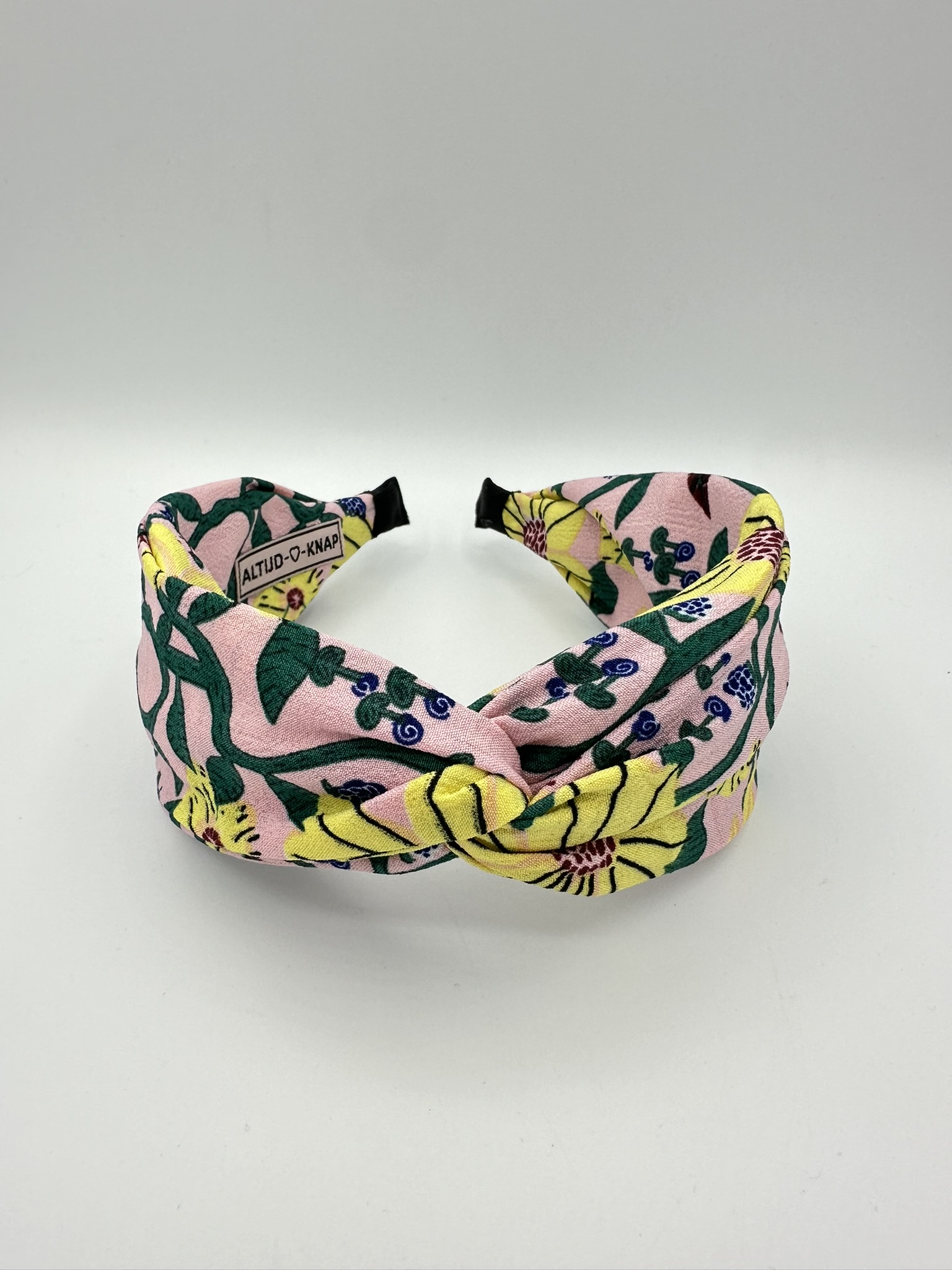 Dames Haarband Tropical Party Pink Haarband met bloemen