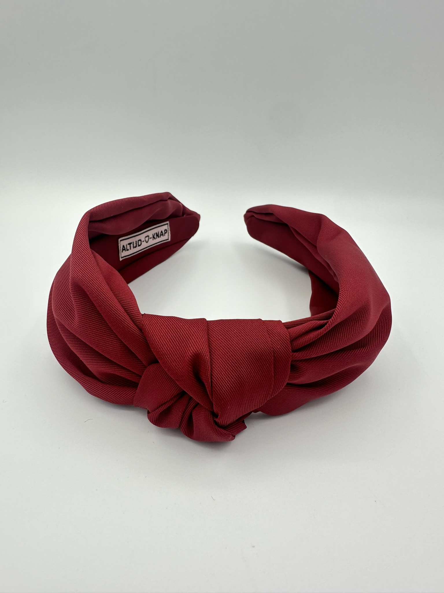 Dameshaarband Basic Rood met knoop