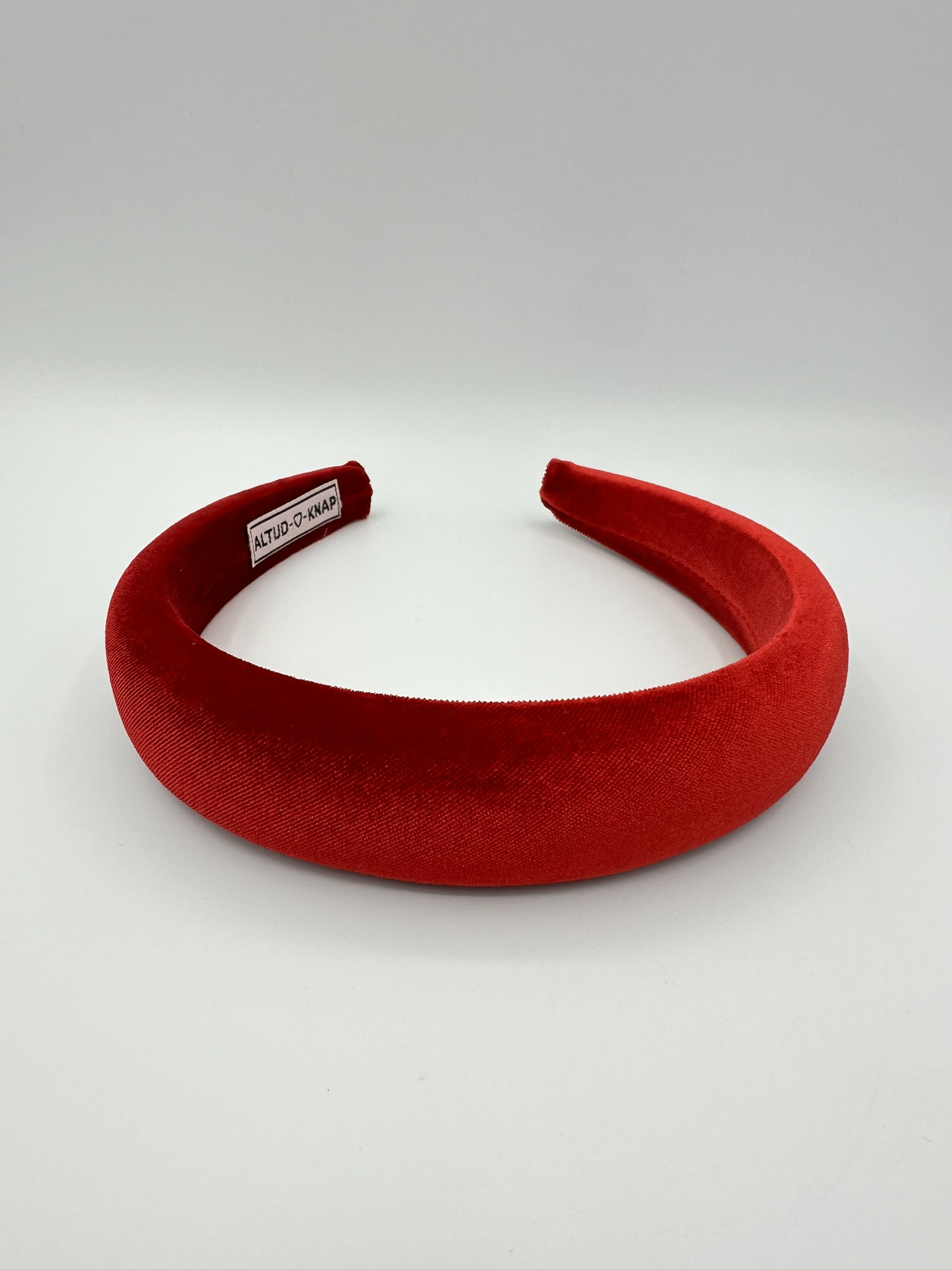 Dameshaarband Classy Velvet smal rood