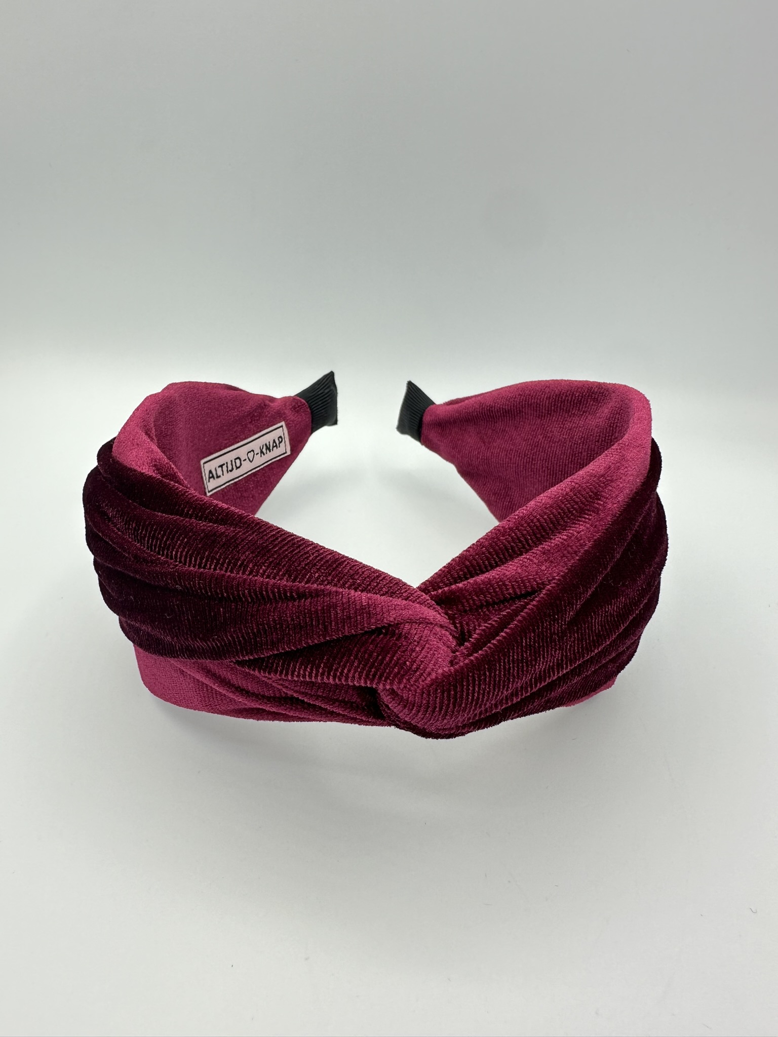 Dameshaarband velvet fuchsia